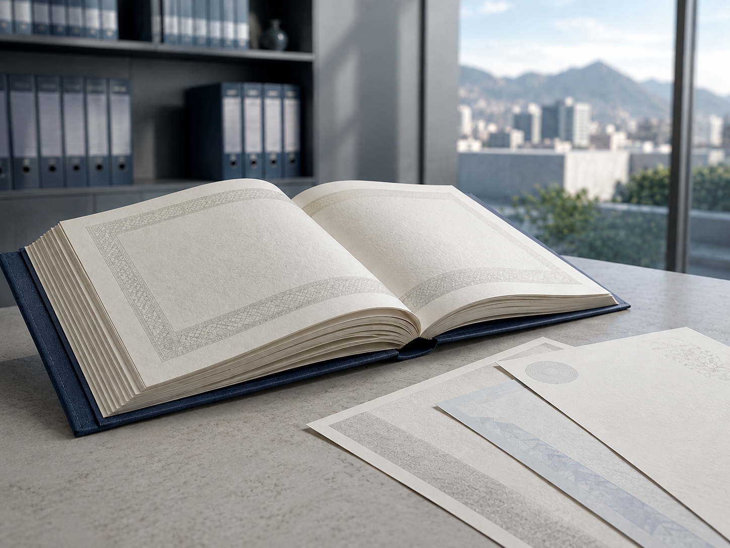 Libro de actas y documentación para gestiones ante el Registro Civil de Nuevo León